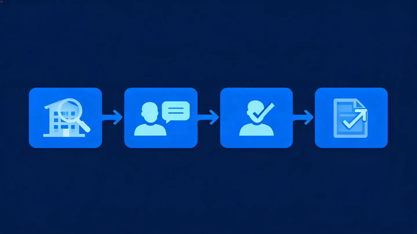 OKKI Go agent workflow canvas from a prospecting brief to a reviewed result